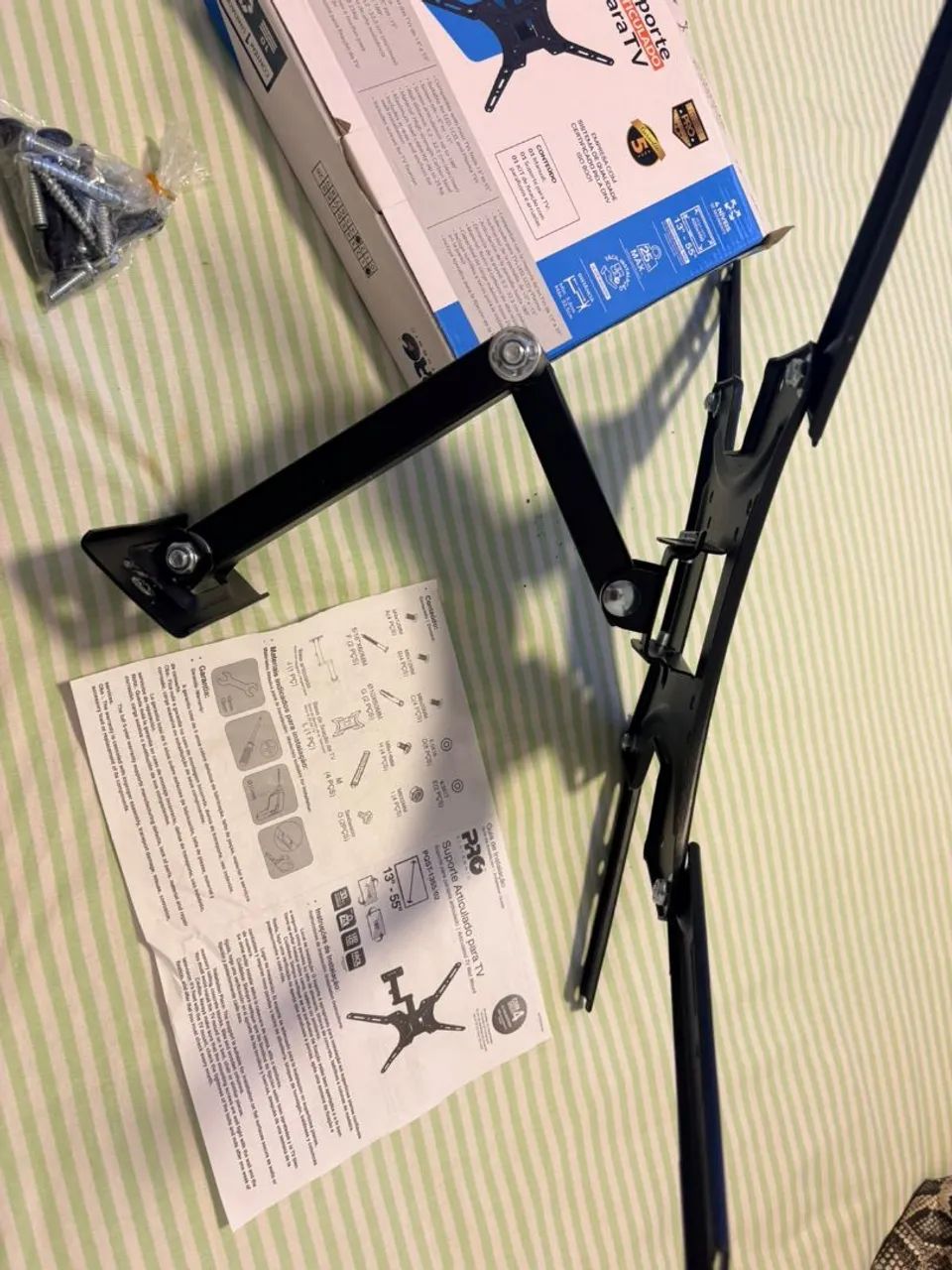 Suporte articulado para TV 13" a 55" polegadas novo na caixa - Foto 2