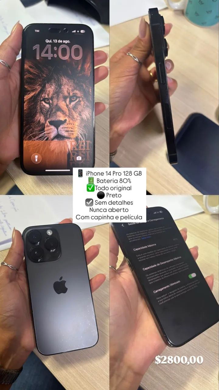 IPHONE 14 PRO R$ 2800