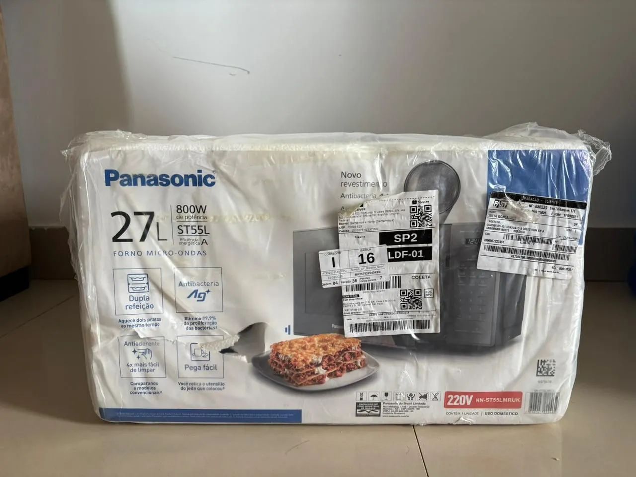 Micro-ondas Panasonic 27L - NOVO! - Foto 5