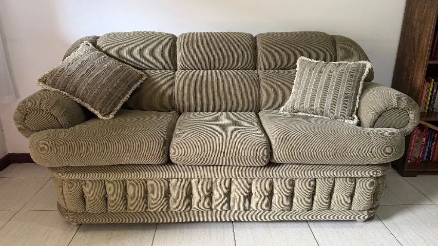 SOFÁS 3 E 2 LUGARES - VERDE - EXCELENTE ESTADO