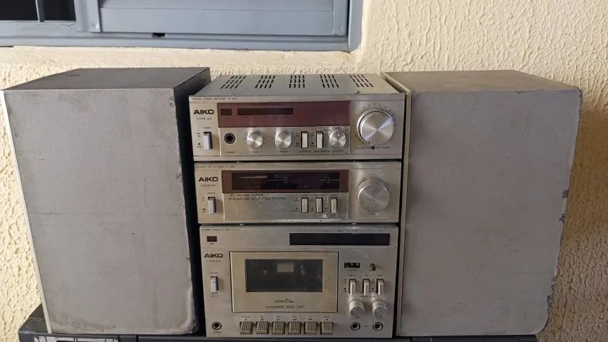 Micro System Modulado Vintage Aiko System Td 3000 Completo # (Usado) - Foto 2