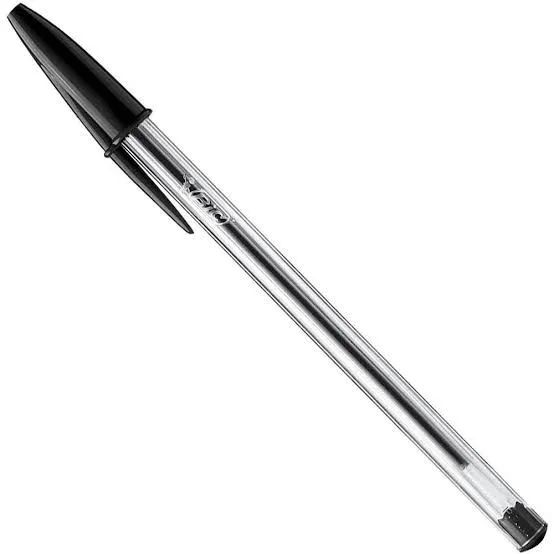 Caixa de caneta Bic Cristal preta com 50 unidades. Ponta média 1.0mm - Foto 3