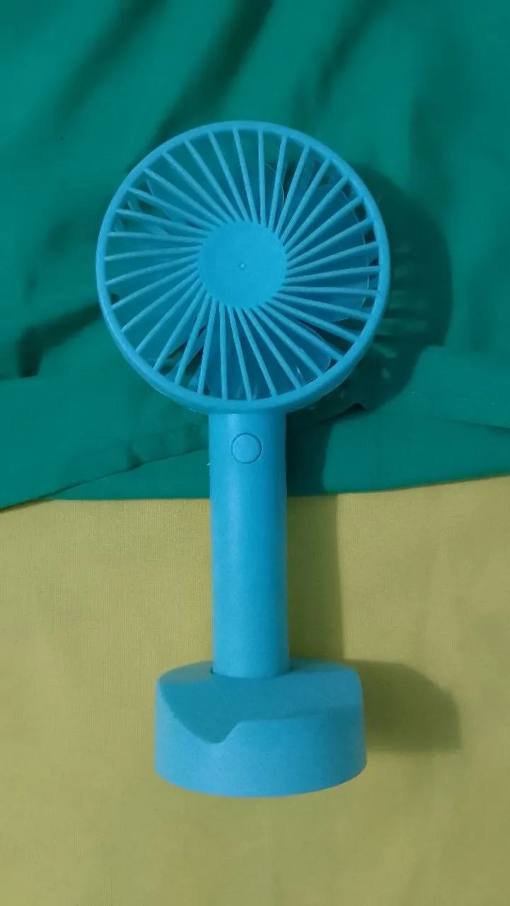Mini Ventilador Portátil Recarregável- De Mão Ou Mesa  - Foto 3