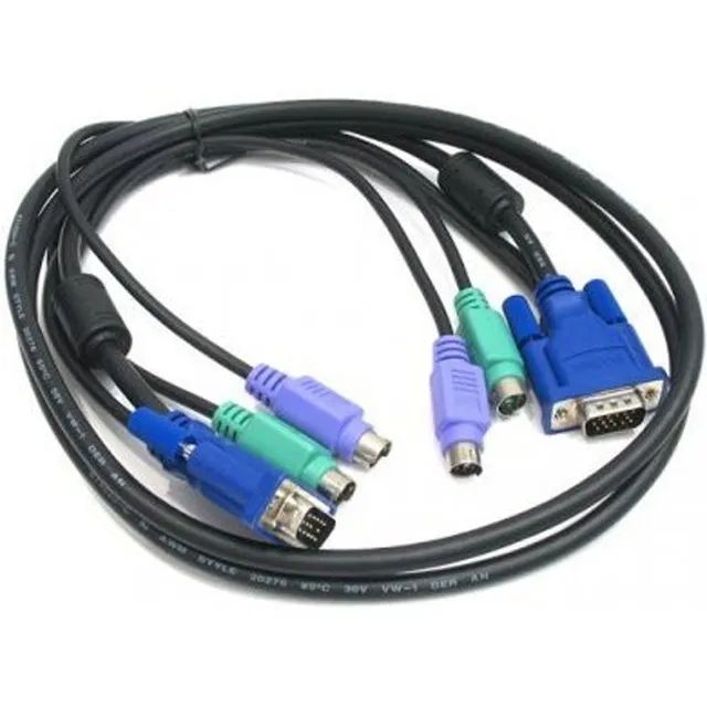 Cabo KVM Teclado Mouse e Monitor