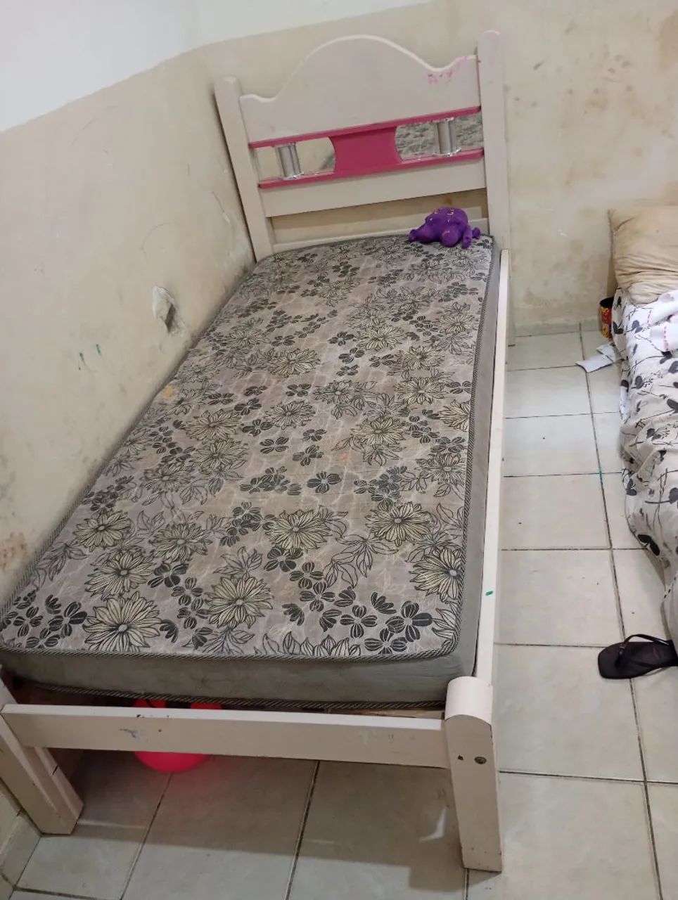 Cama solteiro de madeira - Foto 3