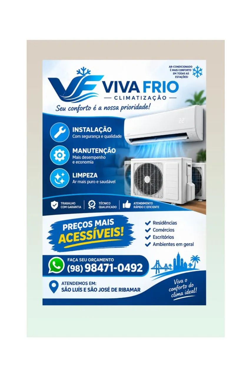 INSTALAÇÃO E VENDA DE AR-CONDICIONADO USADO
