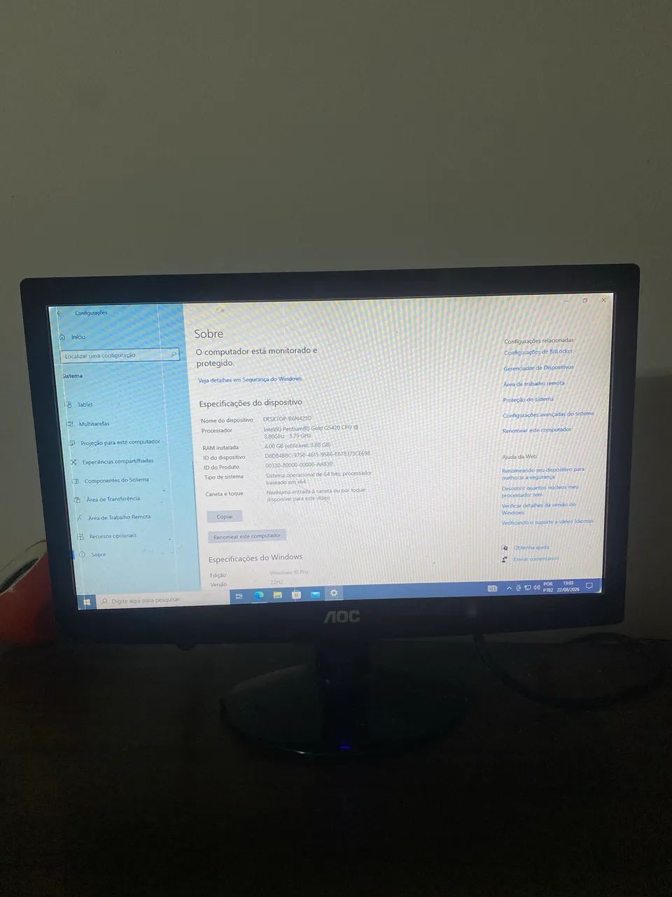 Computador DATEN completo