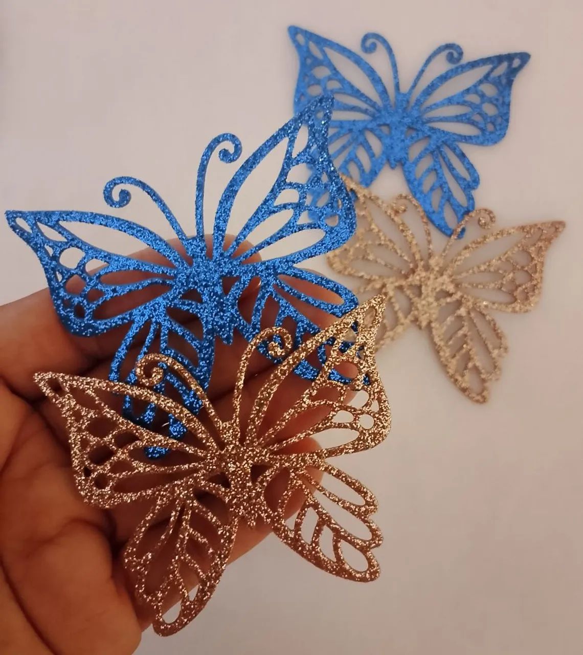 Borboleta em Eva com glitter  - Foto 4