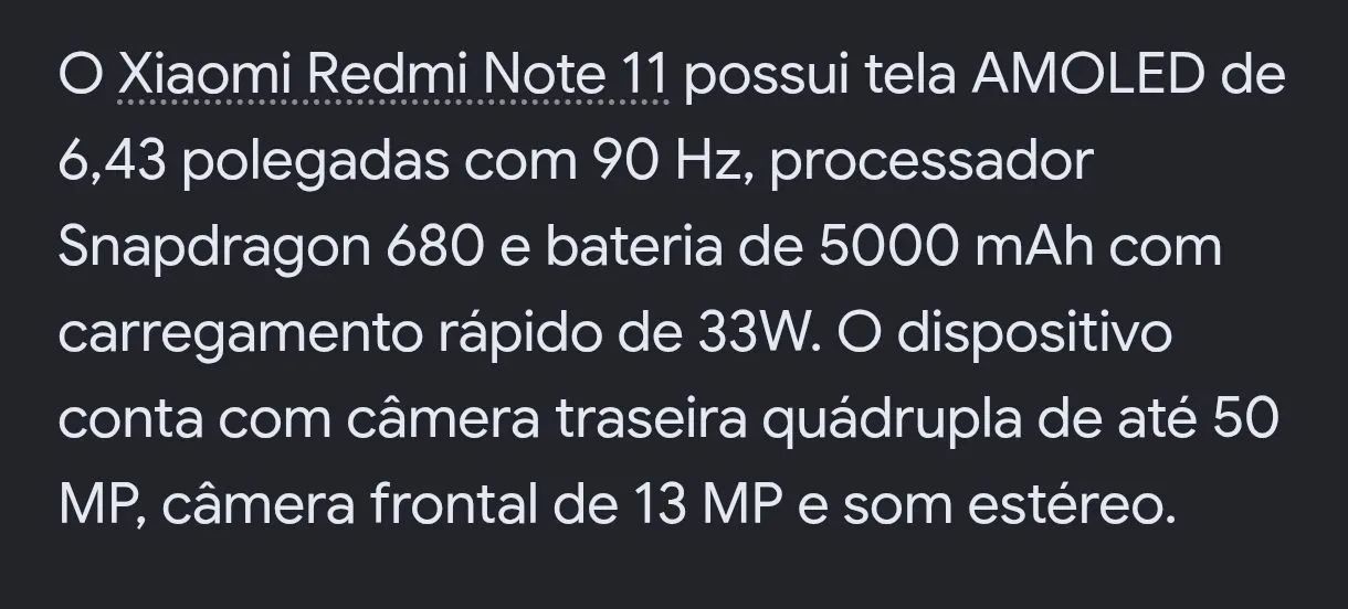 Xiaomi Redmi Note 11 - Usado (Detalhe) - Foto 5