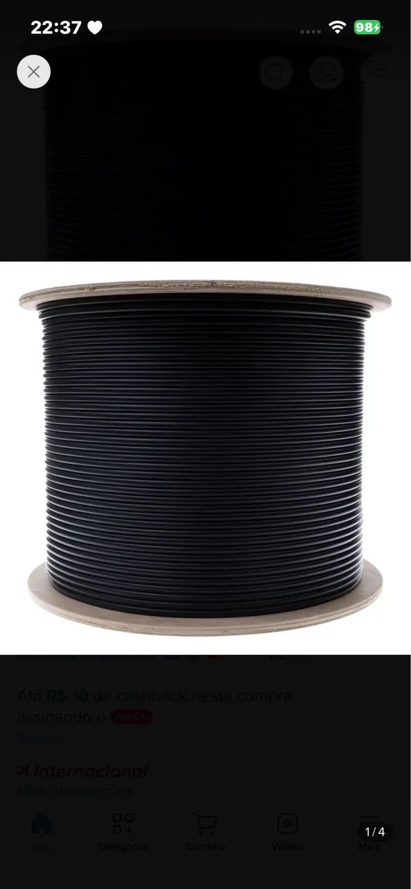 CABO DE FIBRA OPTICA CFOT-MM50-UT 04F LSZH (OM2) - SUMITOMO - Foto 3