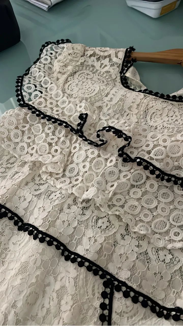 VESTIDO LINDO 42 RENDA GUIPER - Foto 3