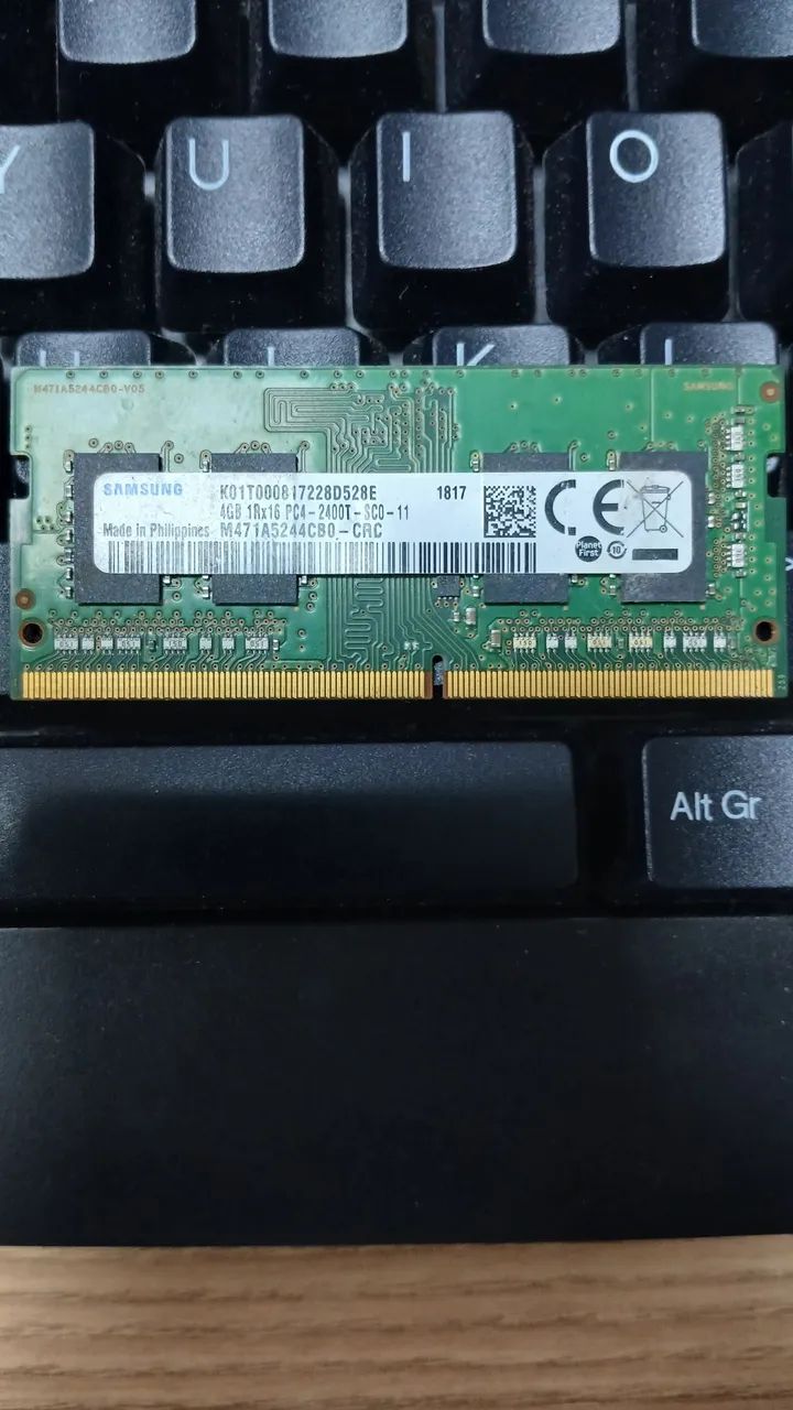 Memória para notebook DDR4- 4Gb Funcionando