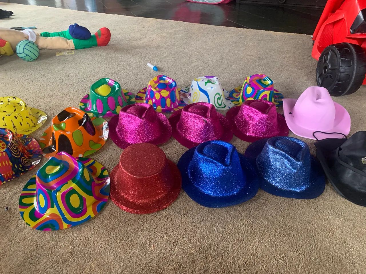 Carnaval painéis máscaras chapéus gravatas