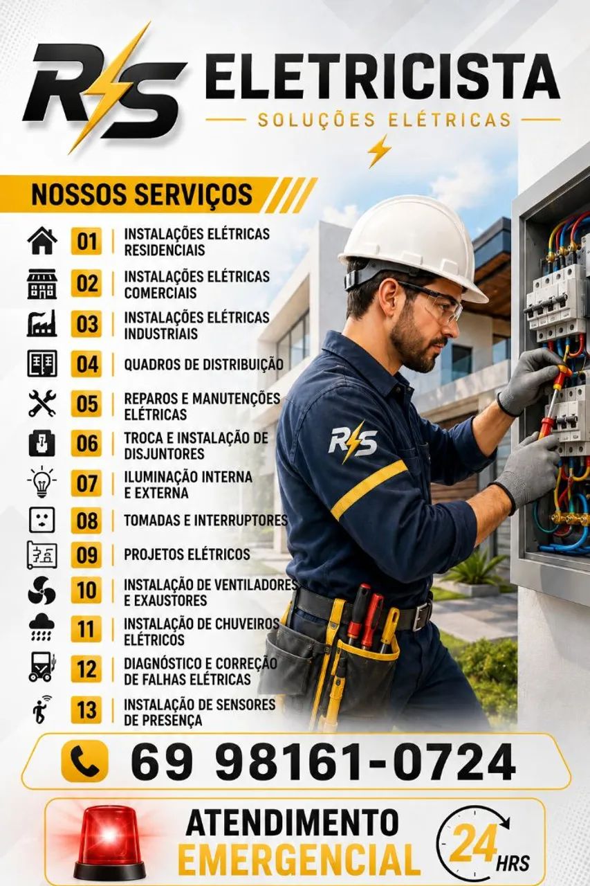 R?S  Eletricista (24 horas)