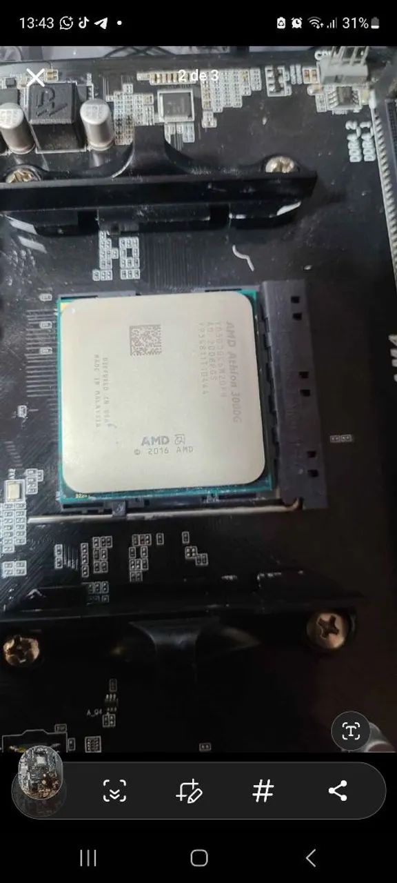 Kit a320g athlon 3000g 8gb ram