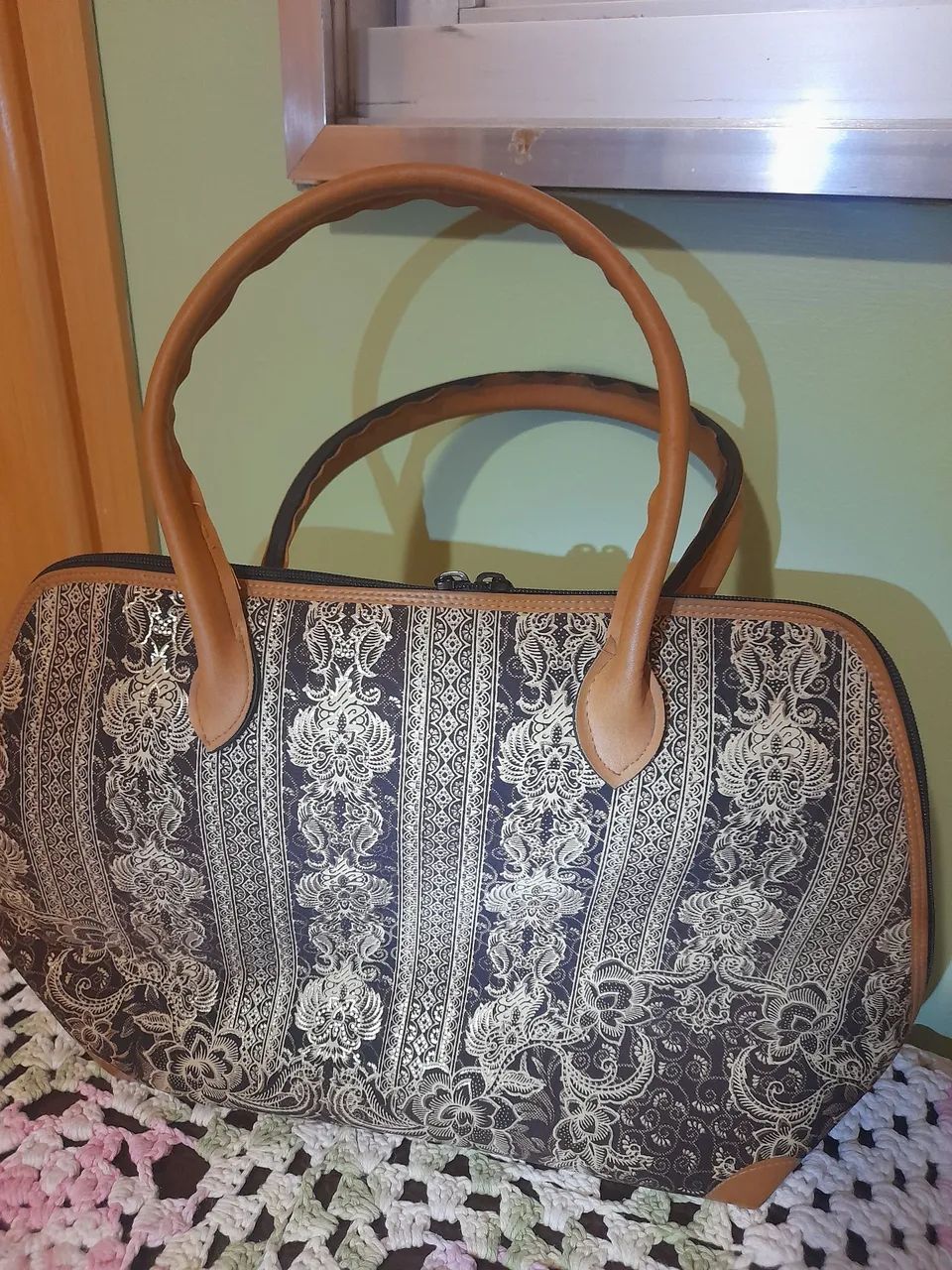 Bolsa feminina dourada estilo indiano - Foto 2
