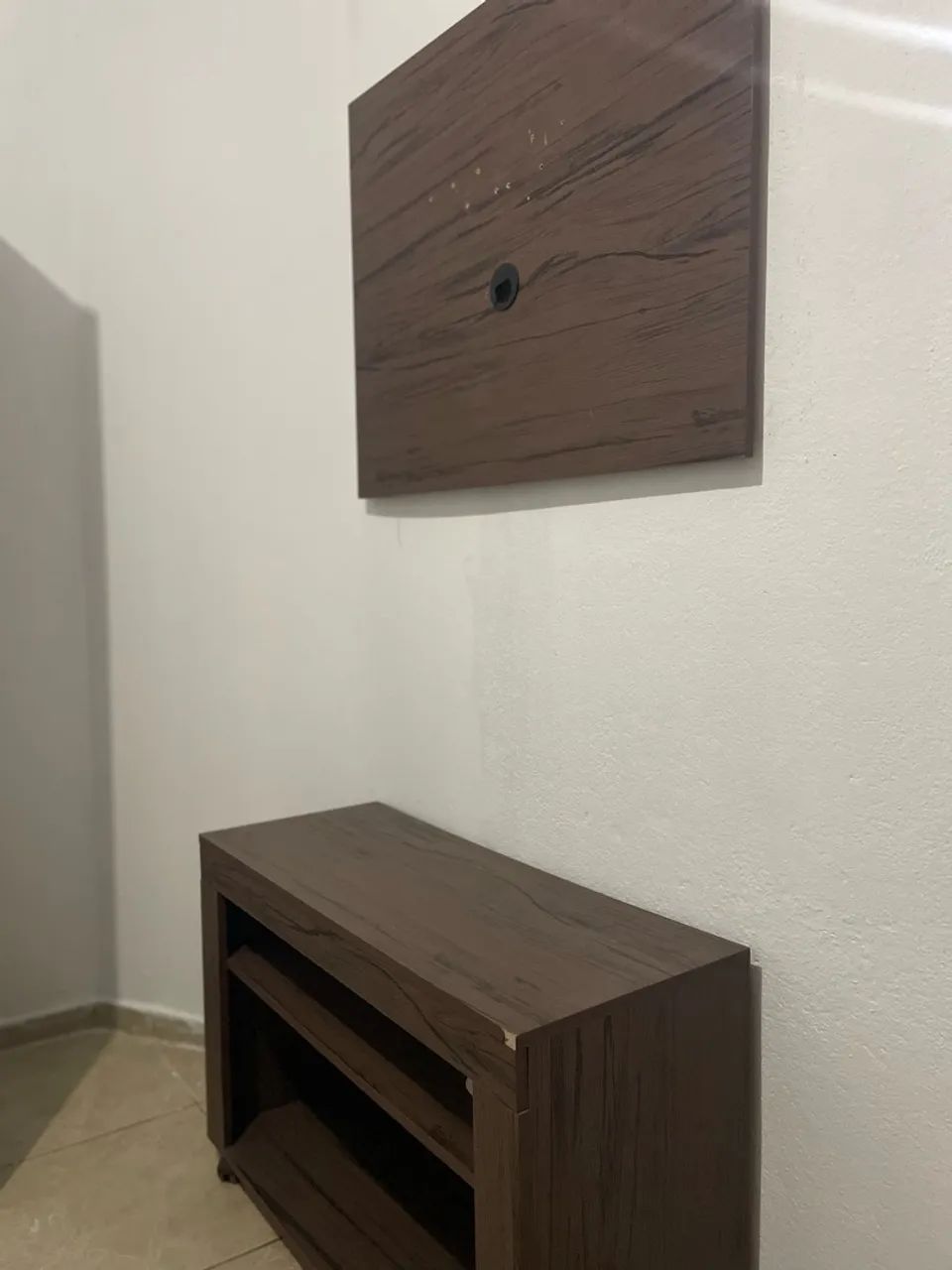 Rack com Painel para TV - Amadeirado