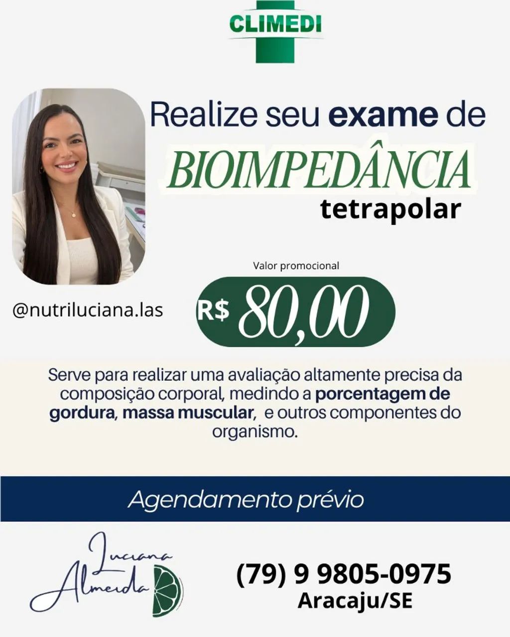 Exame de bioimpedância 