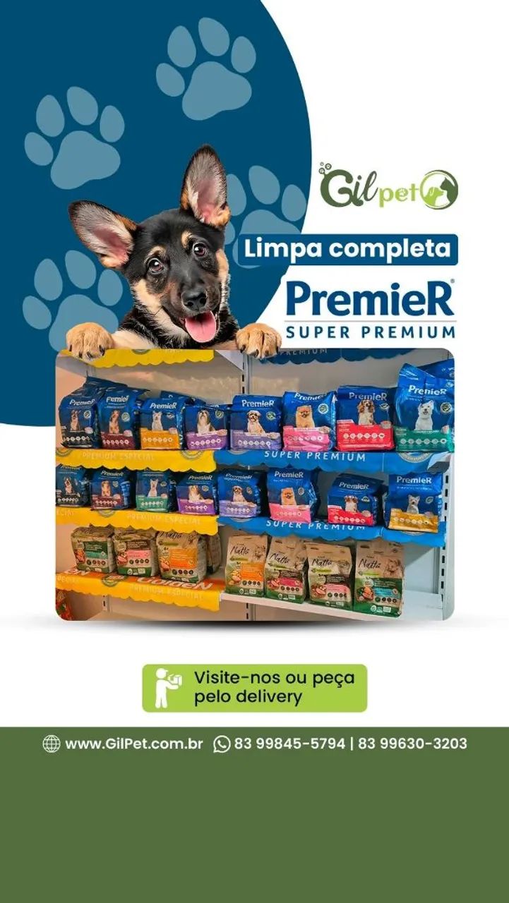 Premier linha Completa de Ração 