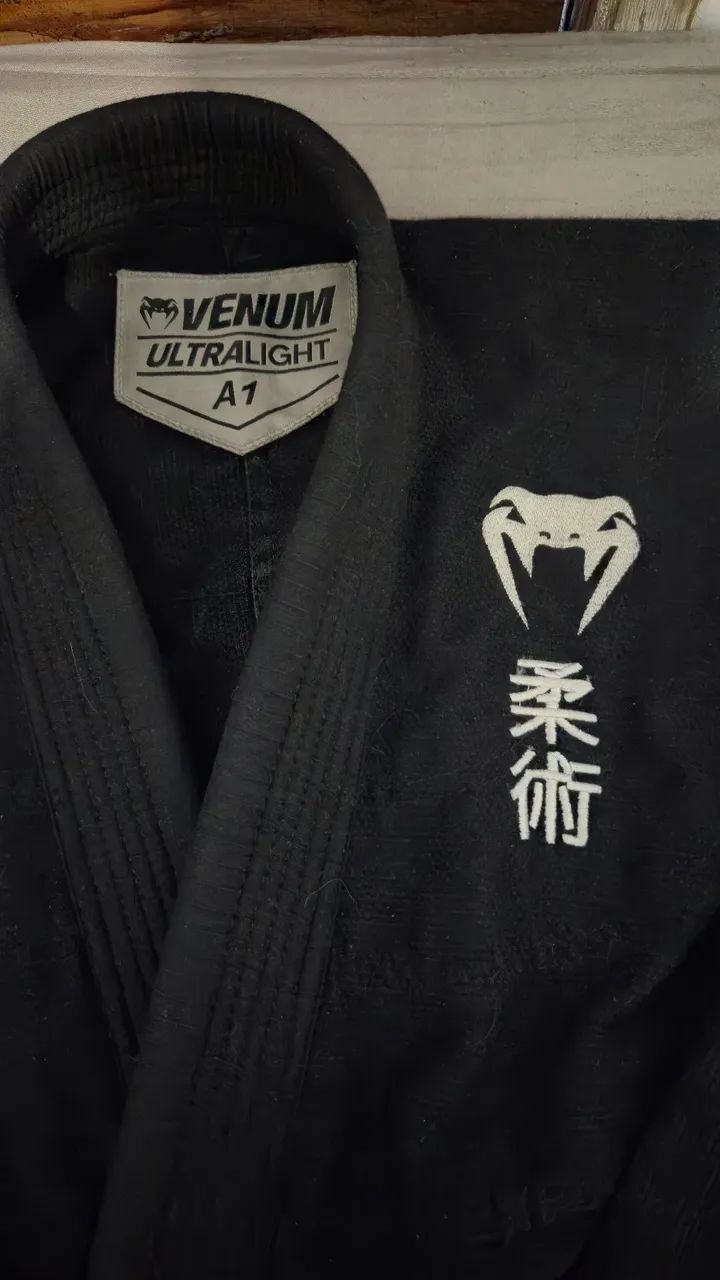 KIMONO PRETO VENUM A1 ULTRALIGHT JIU-JITSU 