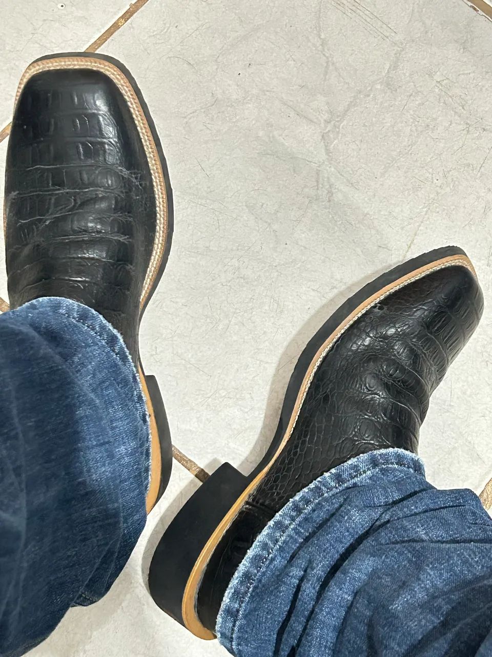 Bota texana couro de Jacaré  - Foto 3