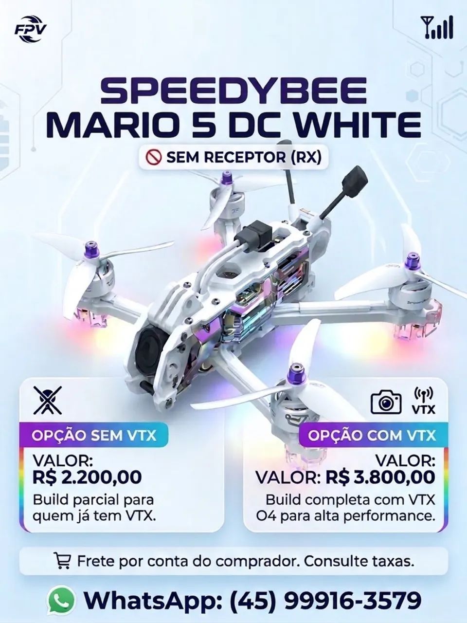 SpeedyBee Mario 5 DC (white) O4 pro - Foto 2