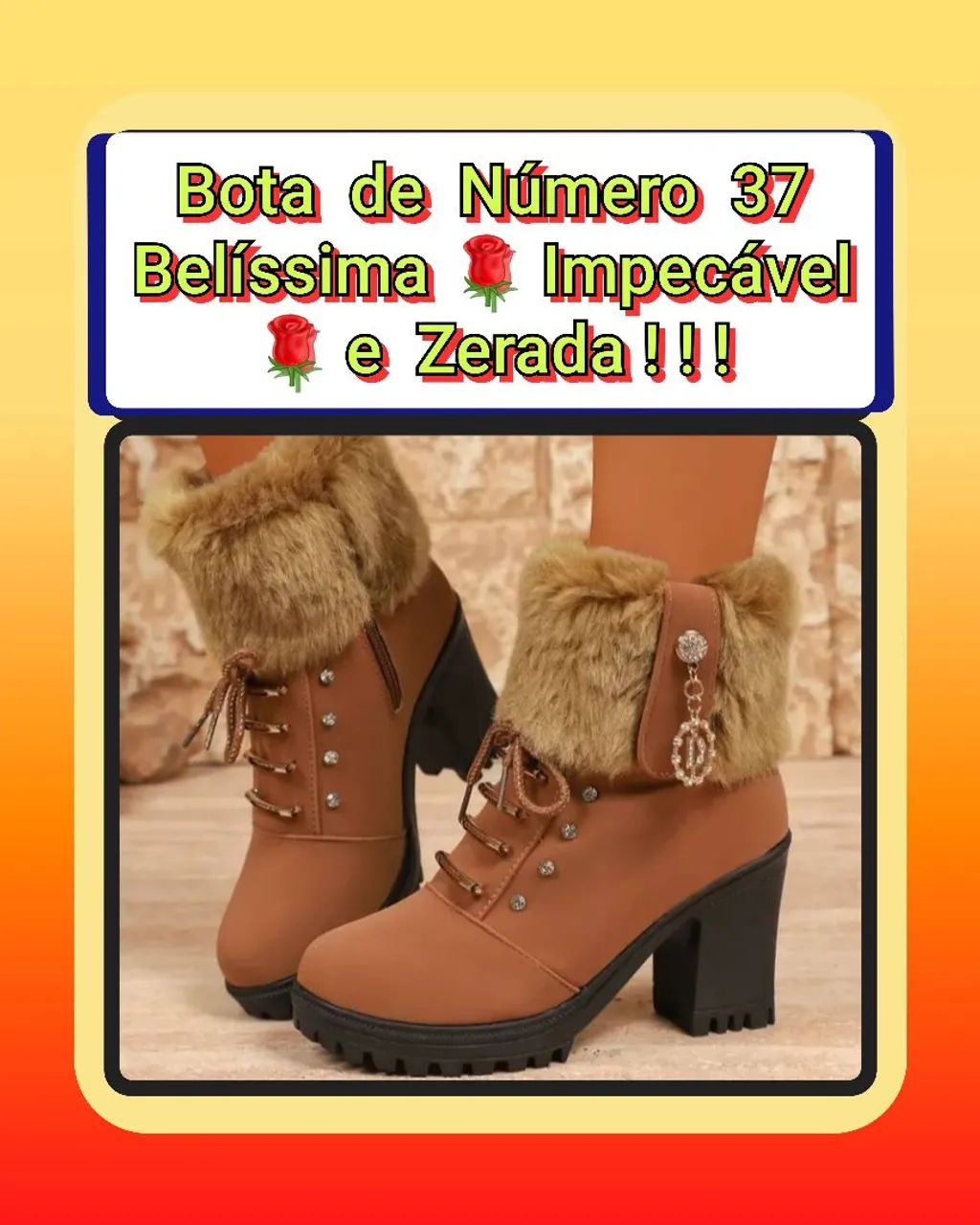 Bota N°37 Linda e Zerada!
