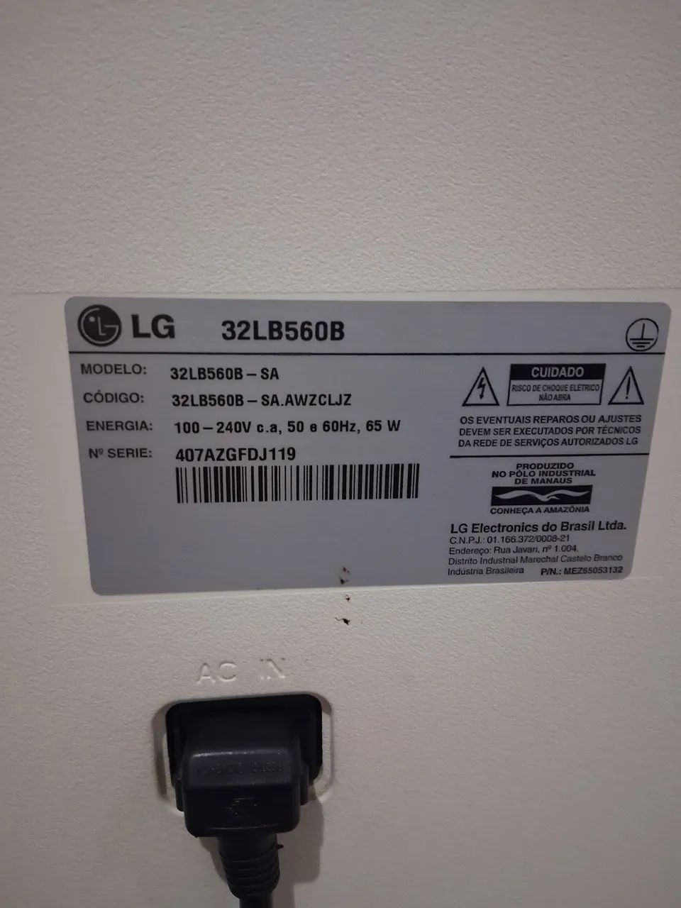 Tv 32. Com defeito  a tela trincou.  - Foto 2