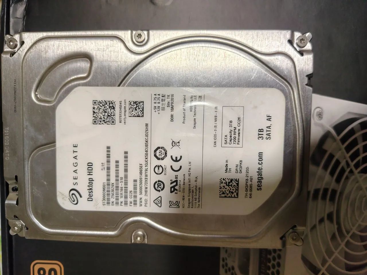 HD sata 3 terabyte vendo ou troco 
