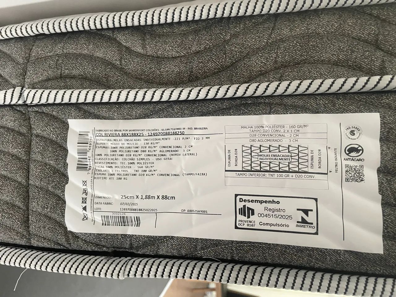 Kit Cama de solteiro (Colchão + Box) - Foto 5
