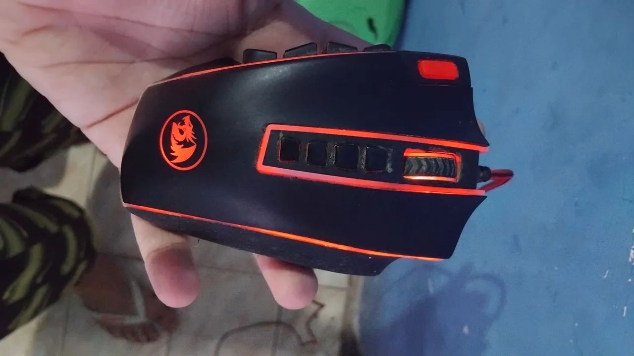 Mouse gamer red dragon RGB original 100% PC - Foto 2