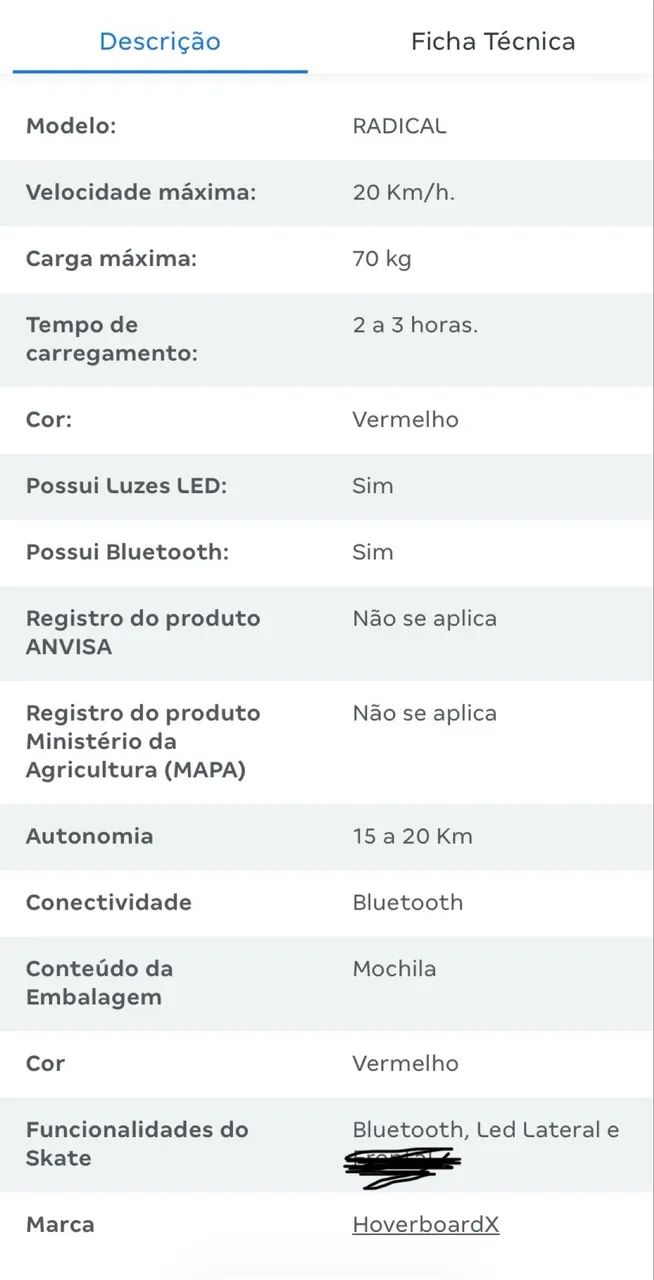 Hoverboard 10 polegadas (skate elétrico) - Foto 6