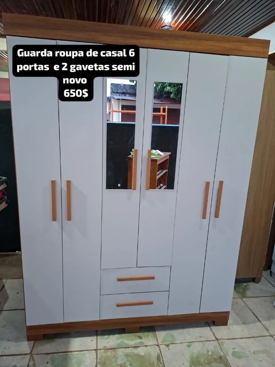 Guarda roupa de casal seminovo 