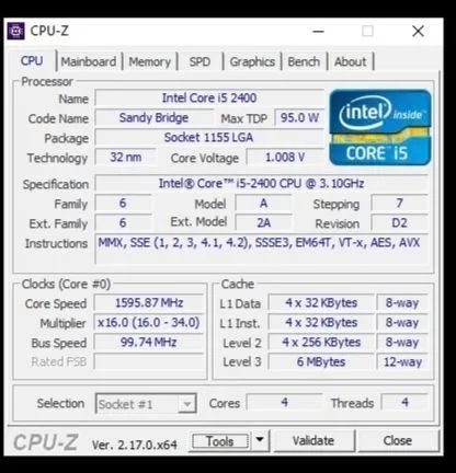 Placa-mãe Q67 + Core i5-2400 - Foto 3