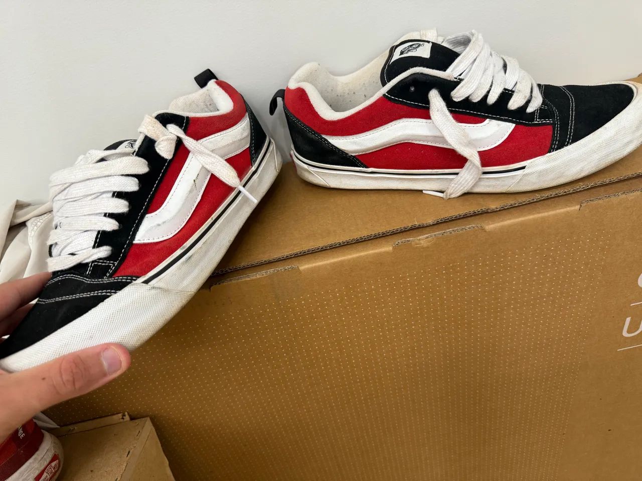 Tenis vans Knu Skull Red - Foto 2