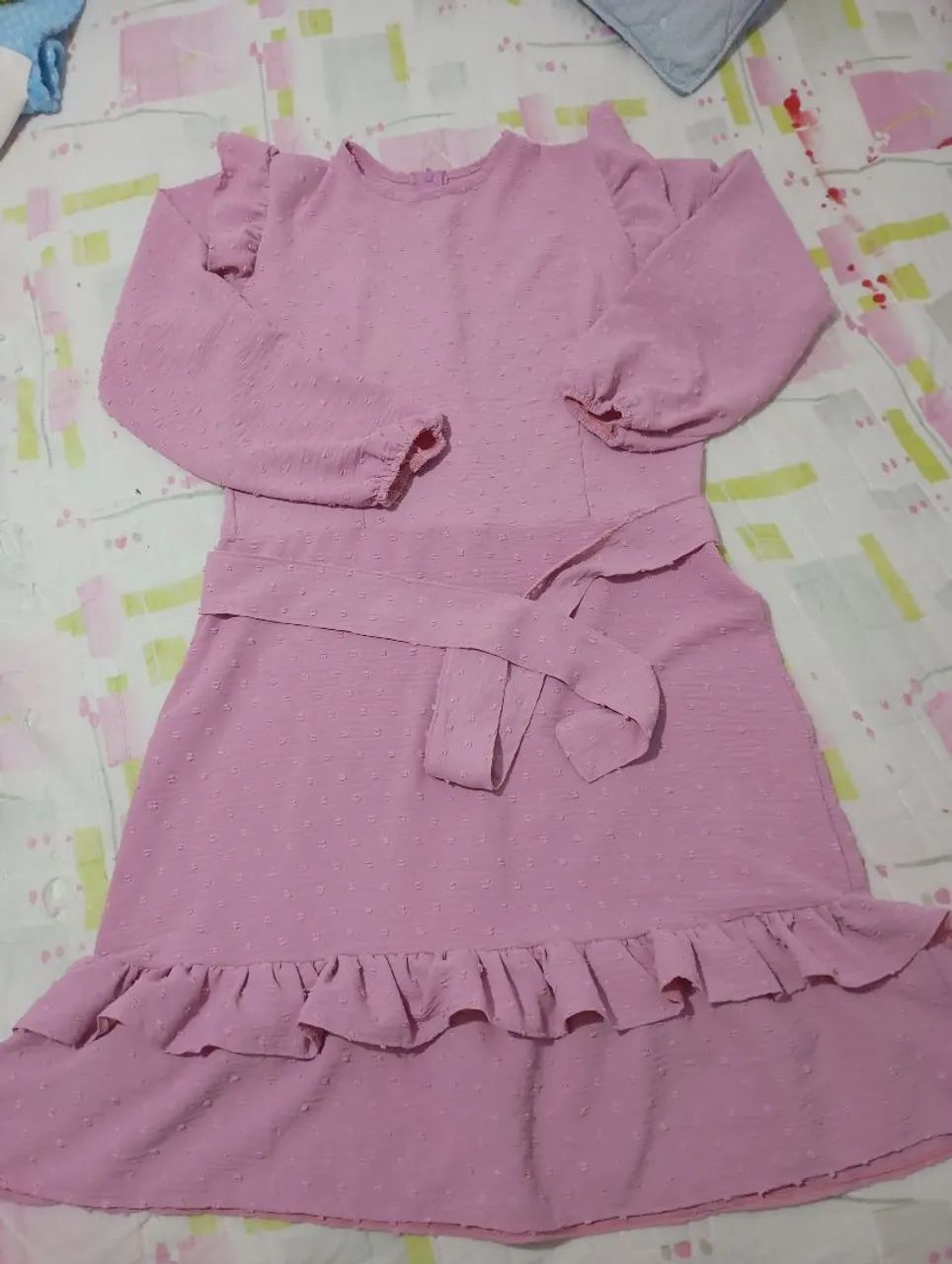 Vendo conjunto saia longa é croped é vestido seminovo - Foto 4