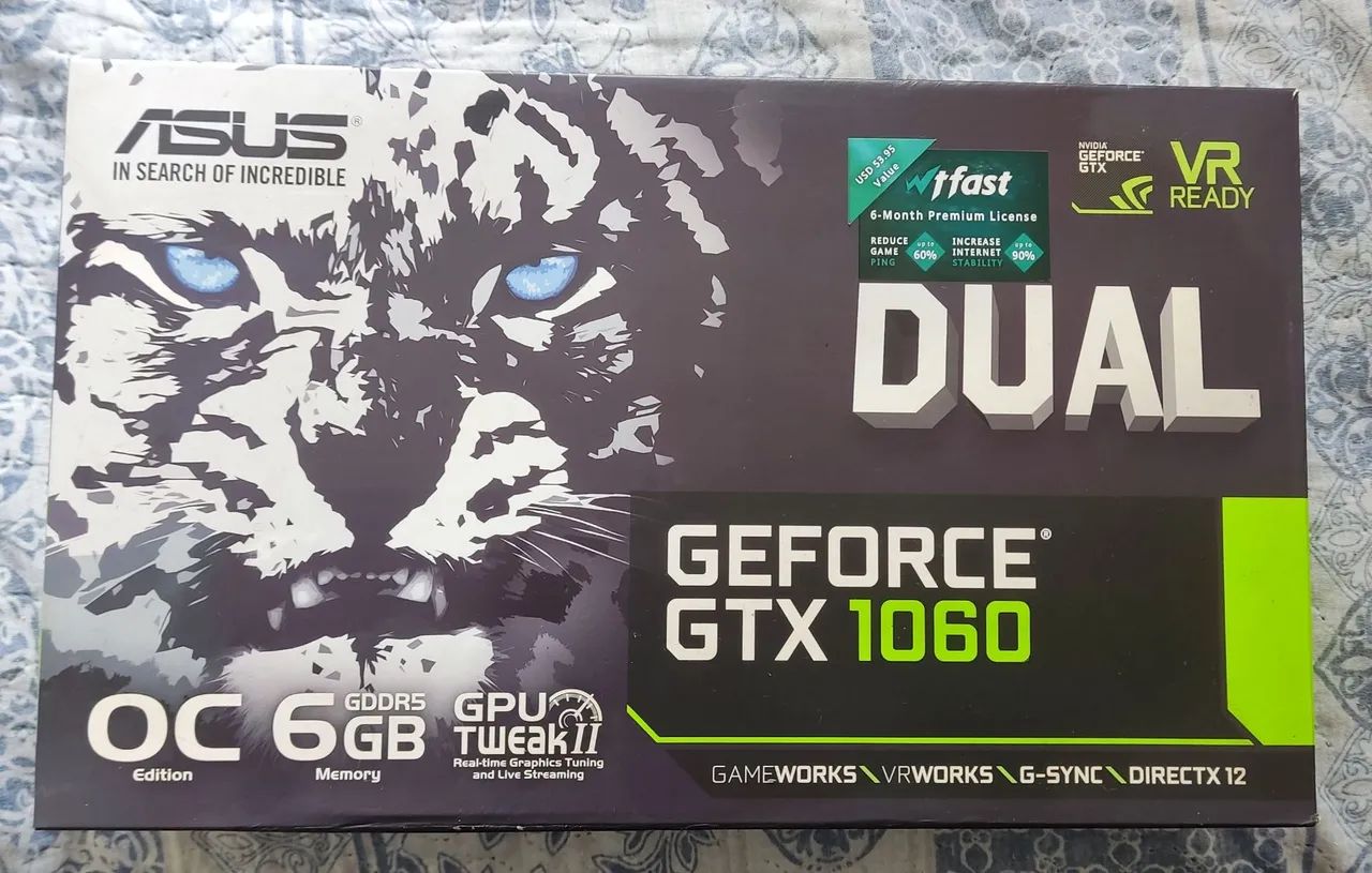 Placa de Vídeo Asus 1060 6gb