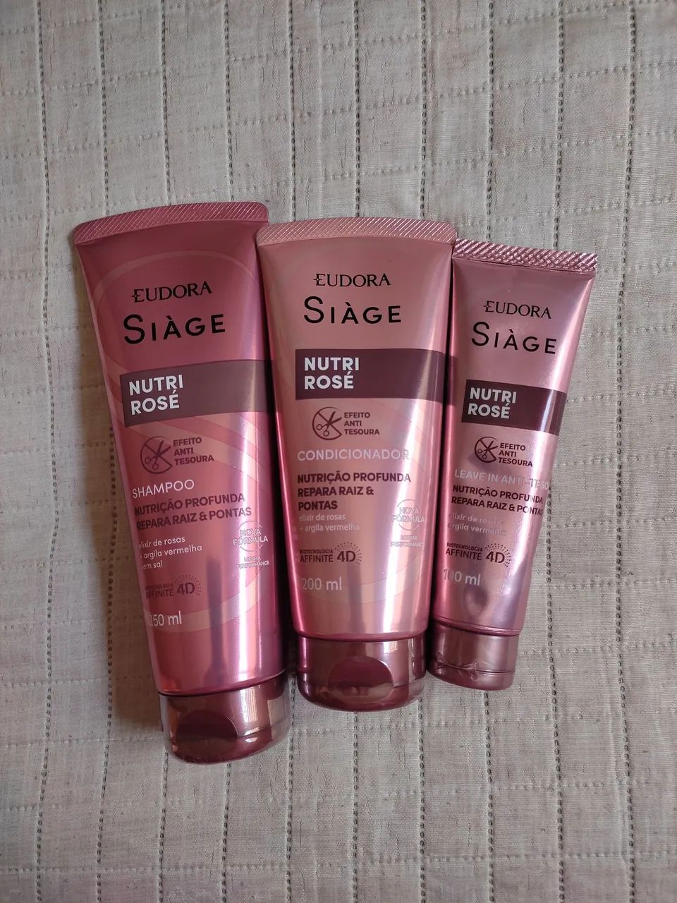 Kit de cabelo Eudora Nutri rosé