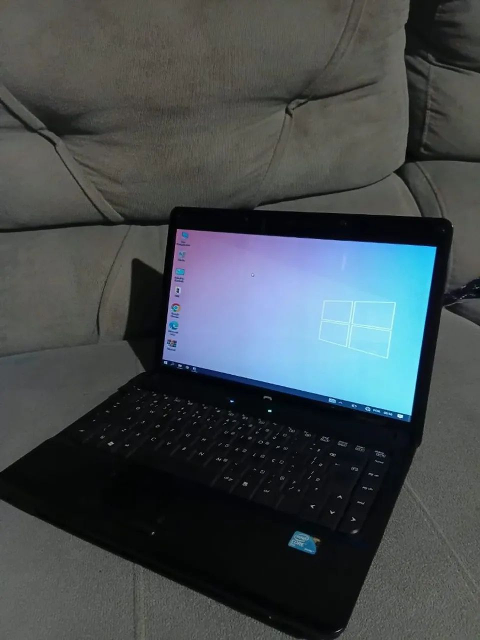 Notebook Hp Compaq processador Intel core 2 duo, memória de 4gb HD de 320 gb, windows 10 - Foto 2