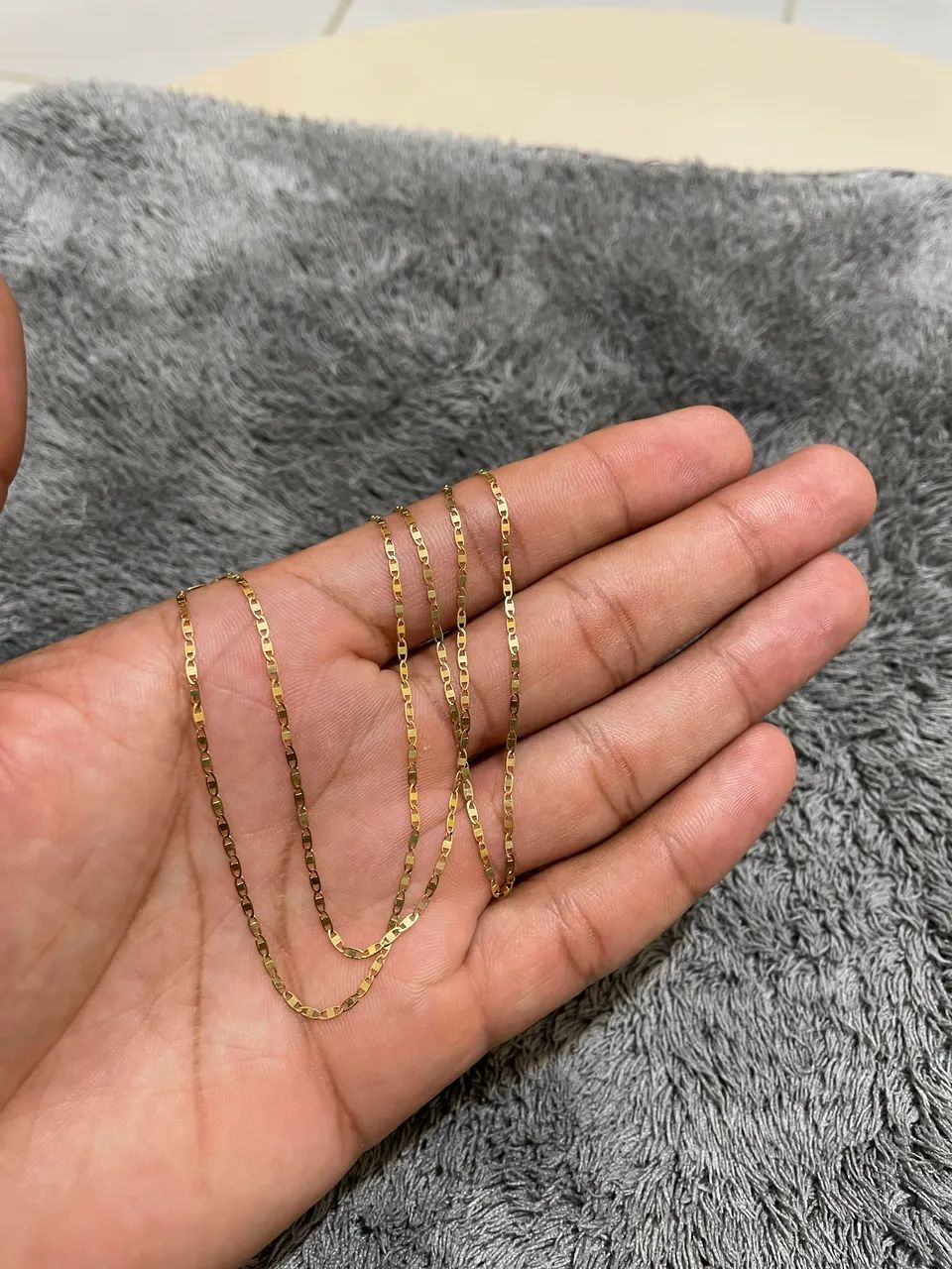 Corrente Piastrine feminina em Ouro 18k - Foto 3