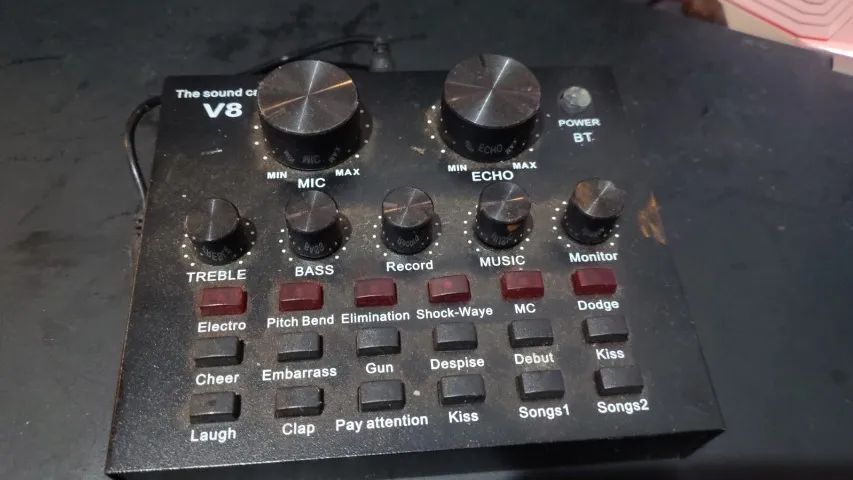 placa de interface de som