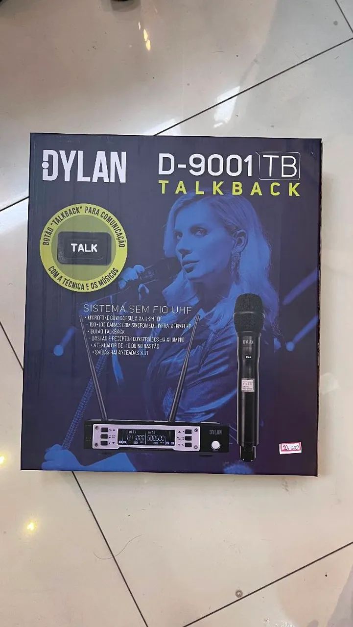Microfone sem fio com talck back