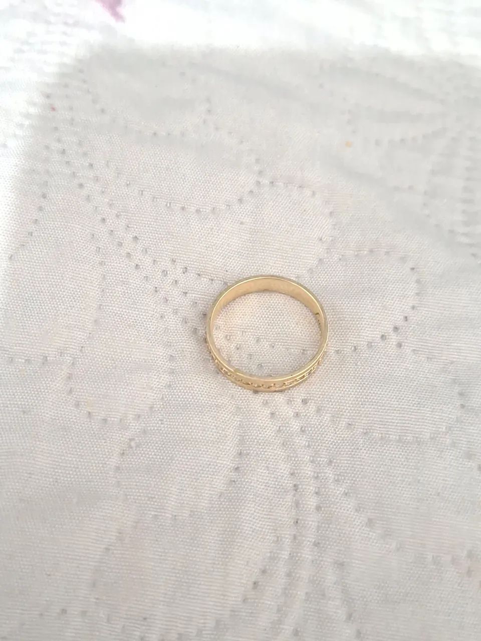 Aliança ouro 18k5 meses de uso   - Foto 2