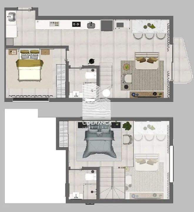 Apartamento, Santa Mônica, 02 Dormitórios/01 Suíte