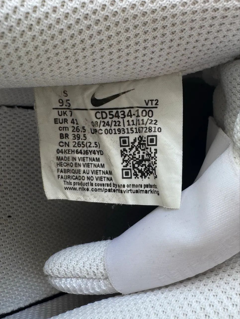 Nike Court Vision Low branco | Tam. 39 - Foto 5