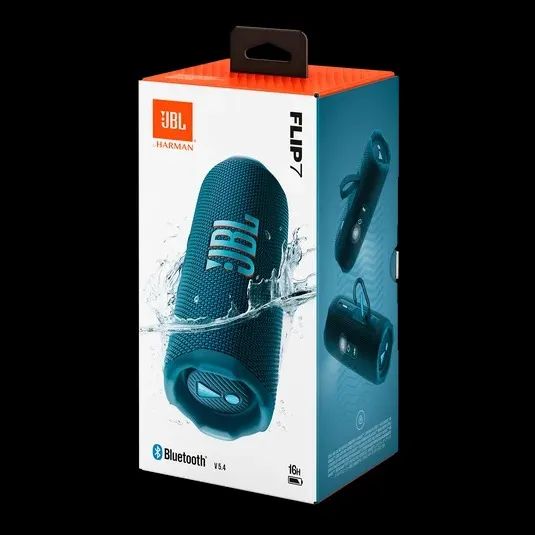 JBL FLIP 7 ORIGINAL PRETA E AZUL