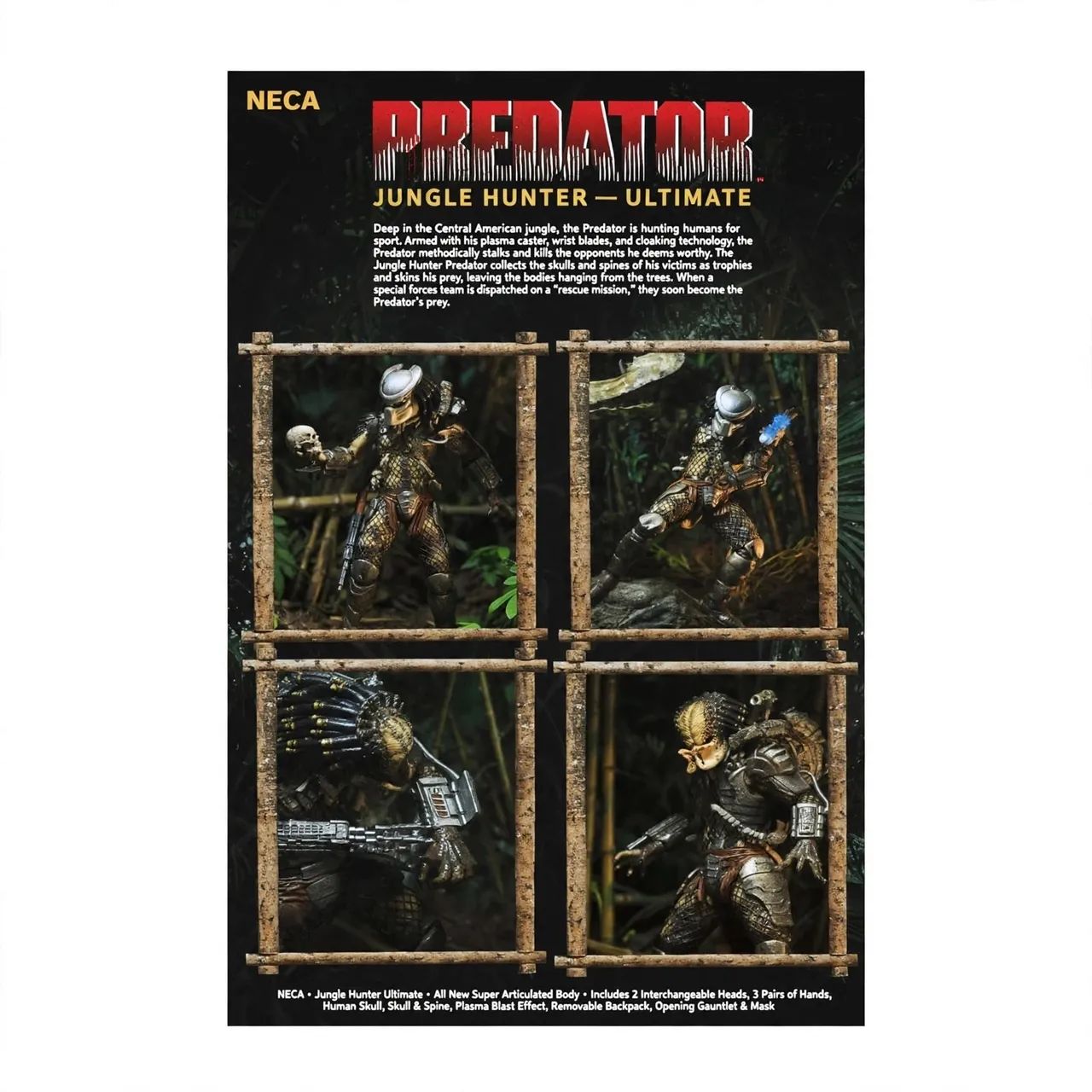 Boneco articulado Predador Jungle Hunter  NECA Ultimate 20cm Completo  - Foto 3