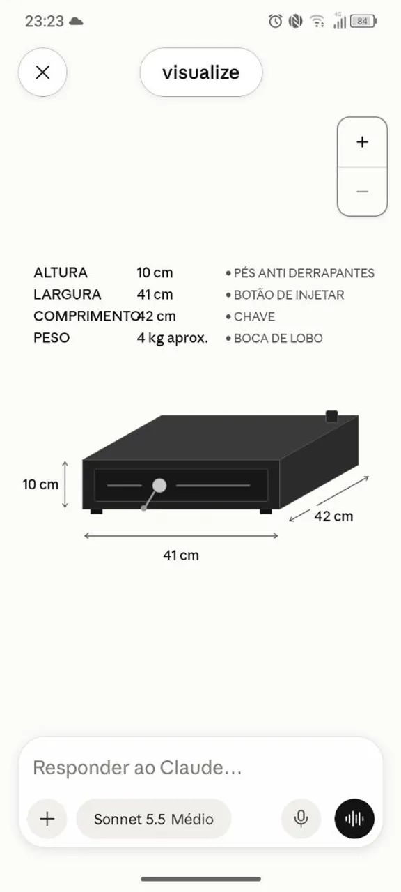 Gaveta de dinheiro 