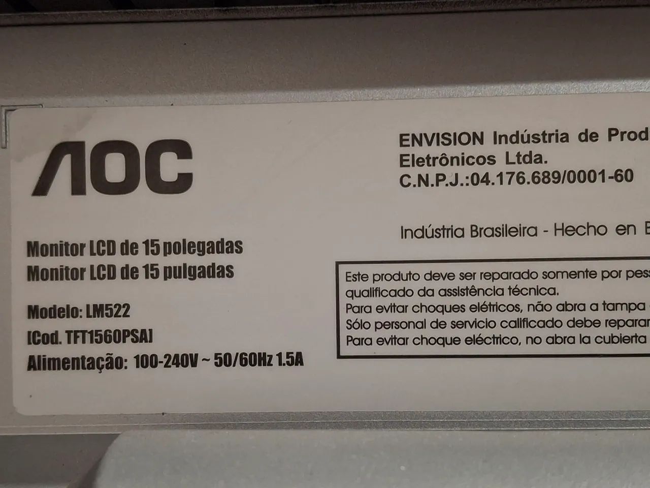 Monitor AOC 15" - Foto 3