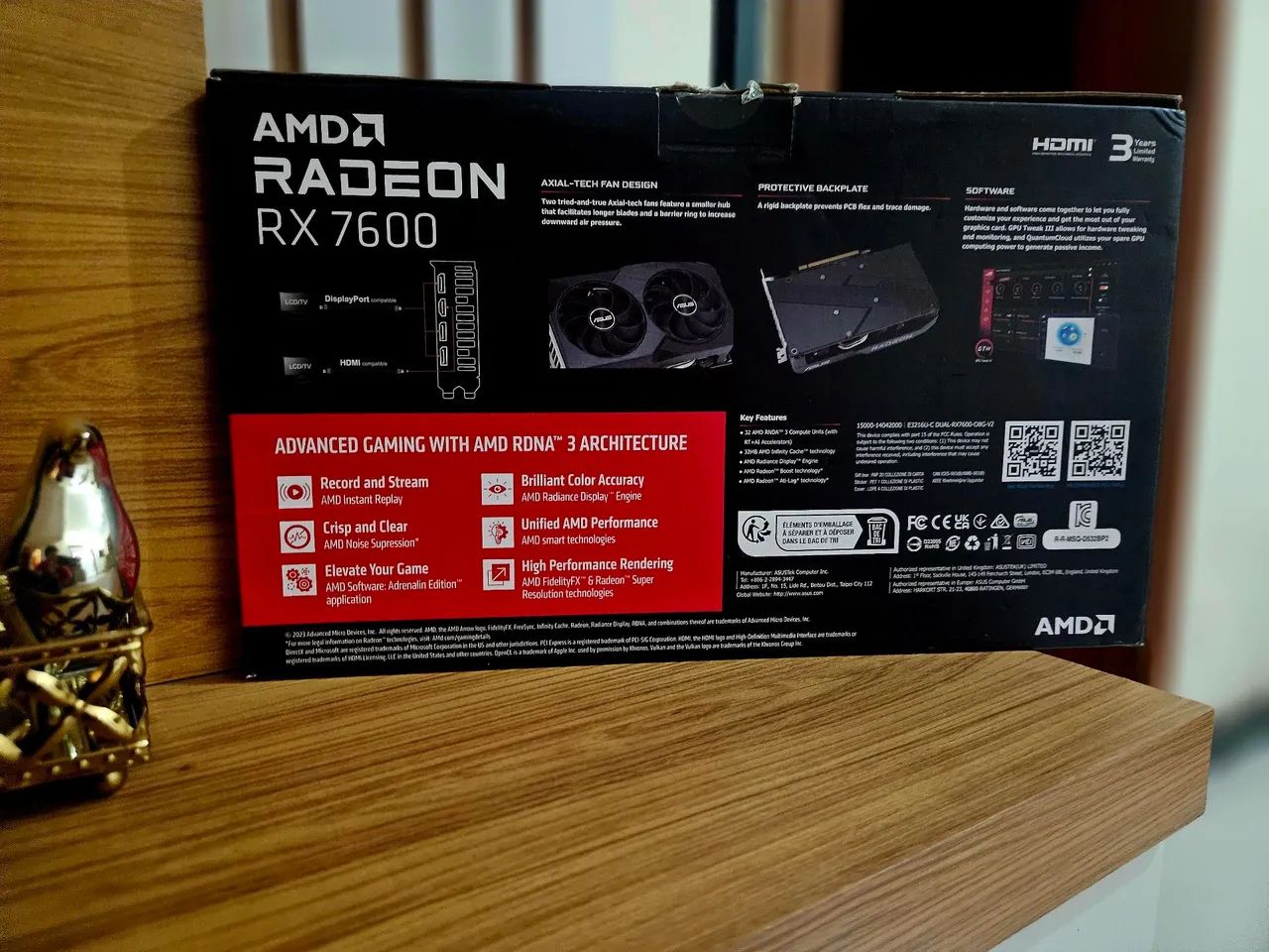 RX 7600 ASUS DUAL 8GB - Foto 5